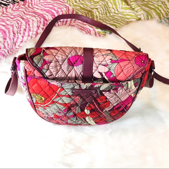 Vera Bradley ‘Slim Saddle Bag’ Crossbody Handbag - Picture 3 of 7
